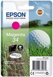 Epson 34 Magenta Golfball Genuine, DURABrite Ultra Ink Cartridge, Standard Capacity