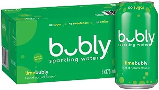 Bubly Lime Flavoured Sparkling Water Can 375 ml (Pack of 8)