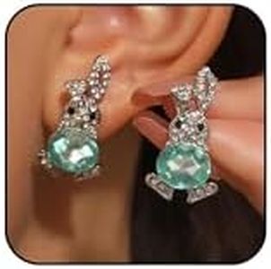 Easter Bunny Earrings for Women Cute Rabbit Earrings Easters Egg Earring Easter Basket Stuffers