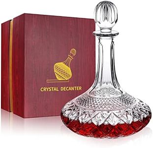 Paysky Wine Decanter Set Crystal Decanter for Wine/Whiskey with Stopper- Top Shelf Collection Decanter with Luxury Box (Wine Decanter Bottle)