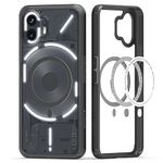 KAPAVER Back Cover Case Compatible with Nothing Phone 2 5G (PC+TPU) (Mag-X Smoke Black)