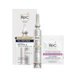 RoC Derm Correxion Fill + Treat Advanced Retinol Serum, Wrinkle Filler Treatment with Hyaluronic Acid for Crow's Feet, 11 Wrinkles, & Laugh Lines, (.5 fl oz) with Retinol Eye Cream Packette