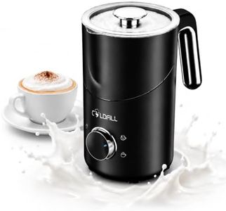 COLDFILL Electric Milk Frother and Steamer, 8-in-1 Automatic Milk Foam