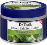 Dr Teal's Epsom Salt Body Scrub Exfoliate & Renew with Eucalyptus & Spearmint, 454g