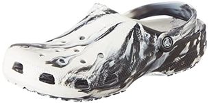 Crocs Unisex Adult White/Black Classic Clog 206867-103-M8W10