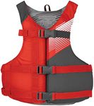 Stohlquist Youth Life Jacket/Personal Flotation Device, 50-90 lb, Red/Gray