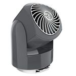 Vornado Flippi V6 Compact Air Circulator Fan, Quiet Portable Travel Fan for Office or Bedroom, Adjustable Head, 2 Speeds, Storm Gray