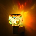 HIMBLE (72) Ceramic Aroma Diffuser | Kapoor Dani Night Lamp Multi Functional Essential Oil Camphor Burner for Fragrance with Switch On/Off Button for Heating