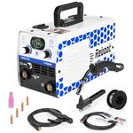 Reboot 145A Mig Gasless Welder,240V MMA ARC/Lift Tig 3 in 1 Welding Machine Flux Core Welder with IGBT Inverter Portable and Mini Suitable for Beginners DIY/Professional Welders,Upgrade RBM1450