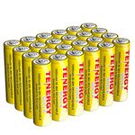 Tenergy Solla Rechargeable NiMH AA Battery, 1000mAh Solar Batteries for Solar Garden Lights, Anti-Leak, Outdoor Durability, 5+ Years Performance, 24 PCS, UL Certified