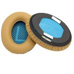 Replacement Ear Cushions for Bose Around Ear 2, AE2, AE2i, QC2, QC15, QC25,QC35, SoundTrue and SoundLink Headphones - NOT Compatible with Bose TP1a Headphones (Yellow+Blue)