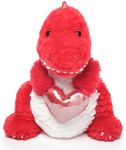 Bearington T-Riffic The Love Dinosaur Stuffed Animal 12 In Valentine's Day Plush - Dinosaur Valentines Plushie, Dino Gifts for Kids