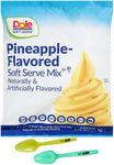 Pineapple Soft Serve Mix, Lactose Free, Vegan, Gluten Free, 4.4 lb (Pack of 1) with By The Cup Mood Spoons