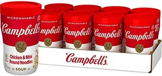 Campbell's Sipping Soup, Chicken & Mini Round Noodle Soup, 10.75 Oz Microwavable Cup (Case of 8)