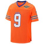 Yeee JPEglN Waterboy Football Jersey Stitched #9 Bobby Boucher 50th Anniversary Movie Jerseys S-XXXL (Orange, XL)