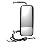 Door Mirror with Extension Bracket Arm Stainless Steel Power Heated - Passenger Side Fit: Peterbilt 335 340 357 382 385 386 325 330 348 388 389 365 367 Truck