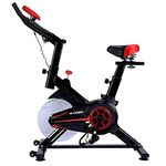 Kobo Imported Exercise Spin Bike with 6 Kg Flywheel and Max User Weight 120 Kg Black