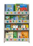 Tidy Books® Childrens Bookcase (0-10)- Gets Kids Reading - Front Facing Montessori Bookshelf - Kids Wall Bookshelf -Eco Friendly Wooden Bookcase - Handmade - The Original since 2004- Grey