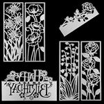 6 Pcs Die Cuts for Card Making, SENHAI Flower Cutting Die Birthday Die Cutting DIY Craft Die Cutting Machines Embossing Stencils for Scrapbook Album Card Decoration