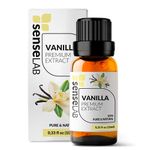 SenseLAB Vanilla Oleoresin Essential Oil - 100% Pure Extract Vanilla Oil Therapeutic Grade - for Diffuser and Humidifier - Relaxing, Soothing Oil (10 ml)