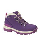 Northwest Territory Ladies Trek Lace Up Leather Upper Water Proof Walking/Hiking/Outdoor Trekking Boot (Purple, 7 UK, numeric_7)