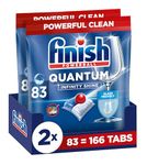 Finish Quantum Infinity Shine Dishwasher Tablets Bulk | Scent : Fresh | Size: 166 Dishwasher Tabs ( 83 tabs x 2) | For Sparkling Clean