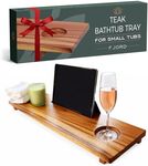 Teak Bathtub Tray for Tub 29” | Bath Tub Tray Wood for Small Tubs, Bath Tray for Tub, Bathtub Trays for Tub, Bath Table Tray for Home Spa | Fjord by JapandiSpirit
