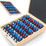 MAYLINE 1/4 Inch Shank Router Bit Set Alloy Blade for Professional Woodworking 43PCS, Tungsten Carbide Cutting, Planing Router Bits Wood Milling Cutter Planer Woodworking Tool(Y-35-1-4)