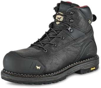 Irish Setter Men’s Waterproof Work Boot, Black, 10.5 D