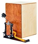 Ortega Guitars Percussion Series Bundle - Cajon and Left-Foot Pedal - Stomp Box Set - Includes Gig Bag and Drum Key (OSTBCJ-BU)