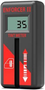 Window Tint Meter, Digital VLT Tester for Automotive Side Window Glass, Automatic Tint Checker with 6mm Open-Slot Design, Reference Sample Glass & Hard Case, Red