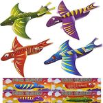 G4GADGET Pack of 12 Dinosaur Flying Glider Planes Kids Gift-Party Loot Bag Stocking Fillers Fun