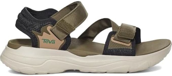 Teva Men's Zymic Outdoor Sandal, Dark Olive/Teal Green, 12 US