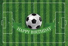 Yeele 7x5ft Birthday Backdrop Soccer Playground Sports Football Field Party Banner Home Photography Background Infant Children Boy Girl Baby Portrait Photo Booth Shoot Photocall Studio Props