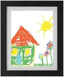 Melannco 12x14 Inch Black Kids Art Frame, Changeable Front Loading Frame, Paintings and Drawings