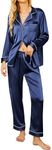 Ekouaer Silk Satin Pajamas Women's 