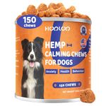 Calming Dog Treats, 150 Count Hemp Calming Treats For Dogs | Reduce Stress, Fear, Separation Anxiety, Barking, Hyperactivity, Reactivity, Aggression, Travel Issues | 100% Natural Dog Calming Treats