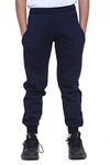 KHIM Fleece Jogging Bottom Trouser Tracksuit PE School Kids Unisex Girls Boys Activewear Age 2-18 Years Navy Blue