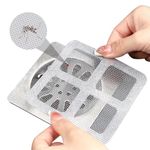 Ragro 10 Pack (5" X 5") Disposable Shower Drain Hair Catcher & Kitchen Sink Strainer Waterproof Mesh Stickers Essentials for Bathroom/Kitchen/Bathtub & Sink Drain Covers - Ideal for Apartments & Pets