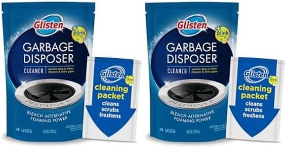 (2 Pack) - Glisten Garbage Disposer Foaming Cleaner, Lemon Scent, 2-Pack (8 Uses)