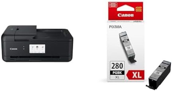 Canon PIXMA TS9520a Wireless Home All-in-One Inkjet Printer+Canon Genuine Ink Cartridge PGI-280XL Black, High-Yield (1 Count), Original Canon Printer Ink for PIXMA TR7620 / TR8520 / TS6220 Printers