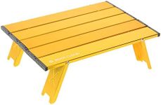 Rock Cloud Portable Beach Table Aluminum Ultralight Folding Camping Table, Yellow