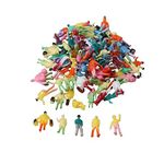 BQLZR 1:200 Scale Z Gauge Hand Painted Layout Model Train People Figure Pack of 100