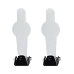 ATFLBOX 2 Pcs Reset Metal Shooting Target Stand with Human Shape Target Steel Plates for Outdoor and Indoor Airsoft BB Guns (POP).