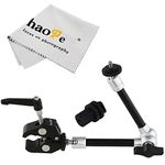 Haoge 11 inch Articulating Friction Magic Arm with Small Clamp Pliers Clip for HDMI LCD Monitor LED Light DSLR Camera Video Tripod Flash Lights Microphone TPCAST HTC VIVE Pro Base Station lightinghous