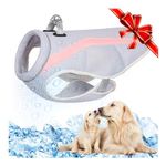 Dog Cooling Vest Harness for Large Medium Small Dogs Cooler Jacket with D-Ring and Adjustable Straps, Cool and Comfortable Dog Coat With Reflective, Safety Sun-proof and Evaporative Swamp Technology