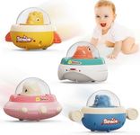 NUMBERFUN Dinosaur Toy Cars for Toddlers 1-3,4Pack Press and Go Cars Baby Toys 6-12-18 Months,1 Year Old Boy Toys Dino Car,Infant Car Toys for Ages 0-2,1st Christmas Birthday Gifts for 1 Year Old Boy