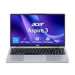 Acer Aspire 3 12th Gen Intel Core i3-1215U Premium Laptop (16GB RAM/512GB SSD/Windows 11 Home) A325-51,15.6" Full HD IPS Display, 54Whr Battery, Silver, 1.69 Kg