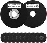 SI FANG 10 Pack 2 Inch Die Grinder Cut Off Wheels Mini Metal Cutting Disc 2'' x 1/16'' x 3/8'' Arbor Cutting Wheels for Angle Grinder Cut Off Tool Metal Steel Rotary Tool Accessories Drill Attachment