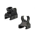 Tactical Low Iron Steel Front & Rear Sight Set Picatinny Diopter Metal Scope